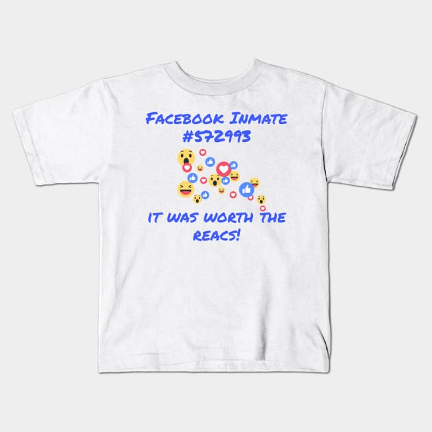 Facebook jail Kids T-Shirt by Raeder20